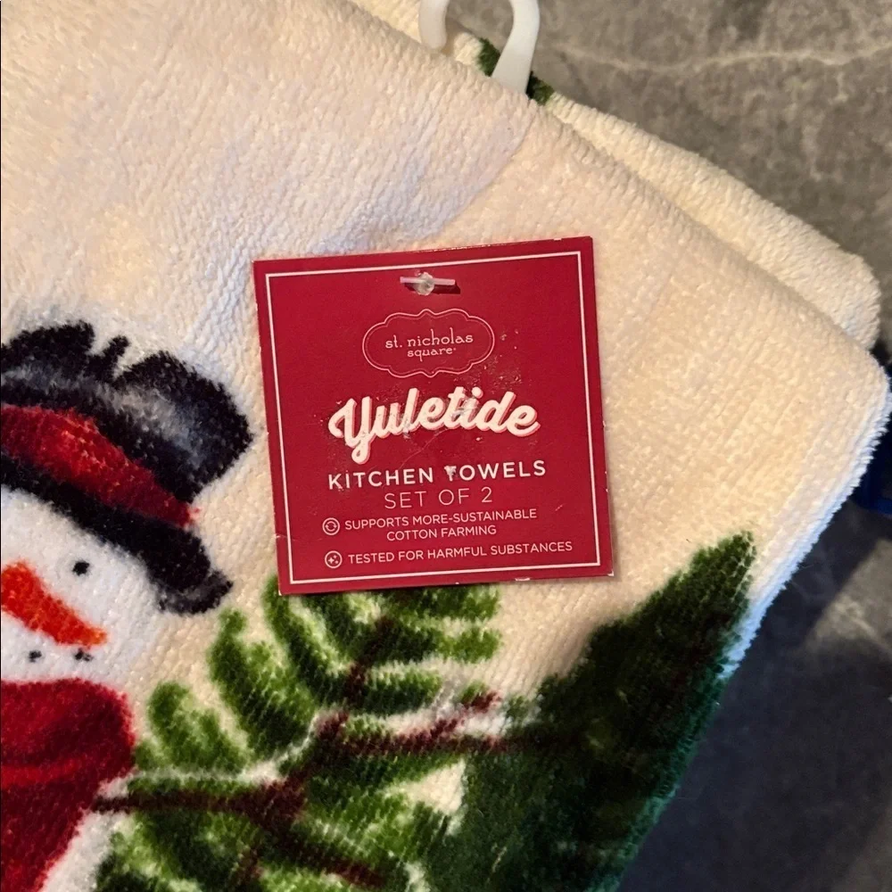 Christmas hand towel set of 2